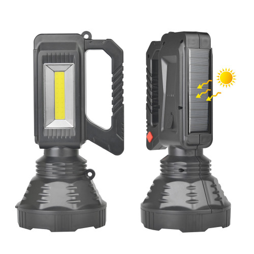 Ліхтарик-ручний АКБ вбудований,діод LED+COB,MICROUSB,соняч.панель,довж.-22см,пласт."X-Balong"TY-832T