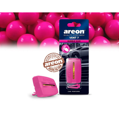 Освіжувач гелевий на обдув - "Areon" - Vent 7 - Bubble Gum (Жуйка)