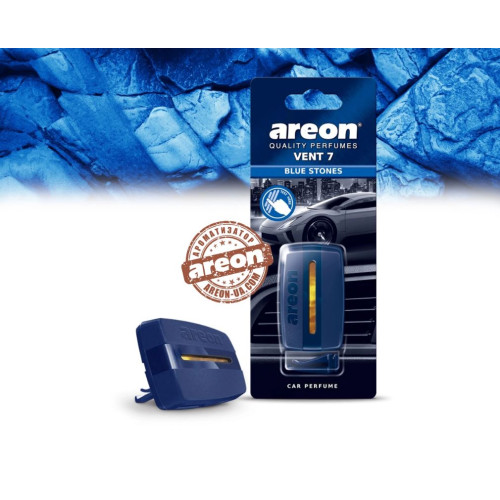 Освіжувач гелевий на обдув - "Areon" - Vent 7 - Blue Stones (Блакитний камінь)