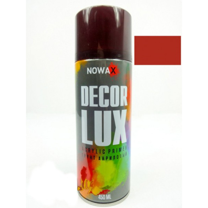 Фарба грунт червоно-коричневий 450ml "Nowax" NX48036 (12шт/уп) Фарба грунт червоно-коричневий 450ml "Nowax" NX48036 (12шт/уп)