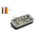Габарит - білий - 100х40*18мм - 12/24V Led 8 діодів - "LED Side Lamp" BD-0001W (2шт)