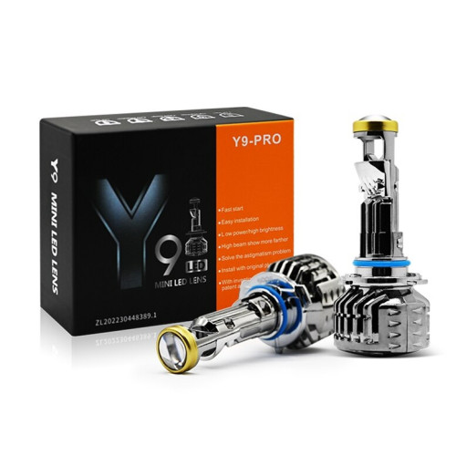 Лампа LED  Міні Лінзи H7 D16.5мм 60W/16000LM/6000K 3570 Module 9-30V Canbus Y9Pro 12 місяців гарант