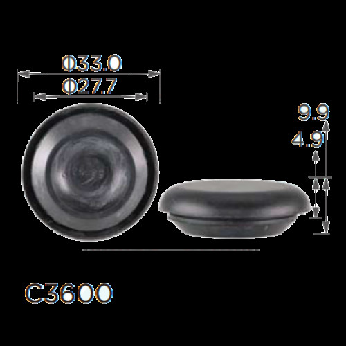 Заглушки C3600 кузова Honda Acura 82871671000 ( уп. 100 шт.)