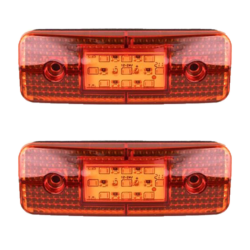 Габарит - помаранчевий - 115х40мм - 12/24V Led 9 діодів TH-931 (2шт)