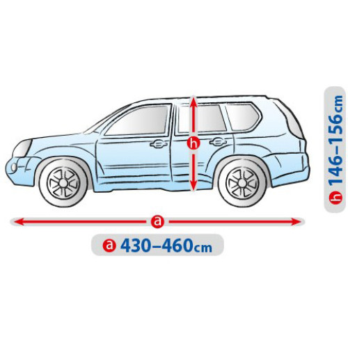 Тент Джип/Мінівен 460х195х155 см (L) BASIC GARAGE SUV/OFF ROAD "KEGEL" "5-3968-241-3021"