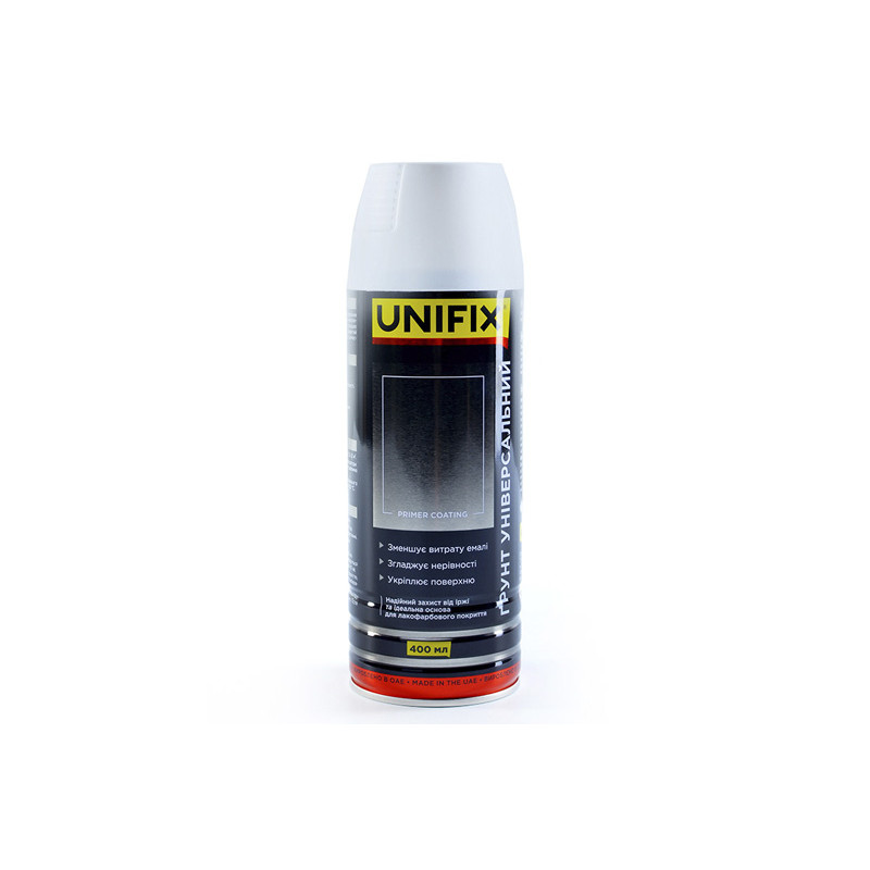 Фарба ґрунт білий 400ml "Unifix" 951001 (12шт/уп)