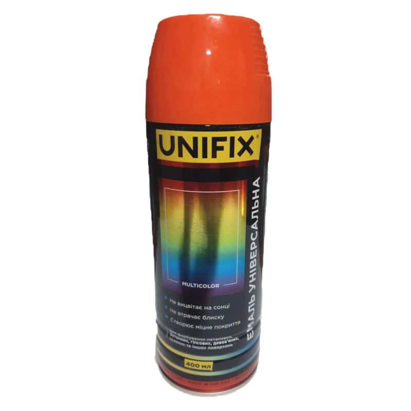 Фарба помаранчева 400ml "Unifix" RAL2004 (951017) (12шт/уп) Фарба помаранчева 400ml "Unifix" RAL2004 (951017) (12шт/уп)