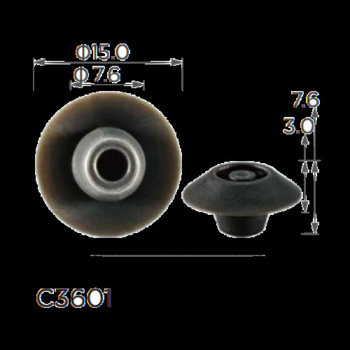 Заглушки C3601 кузова Honda 95550-07000 ( уп. 100 шт.)