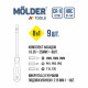 Викрутка + насадки 8в1 + гнучкий подовжувач "Molder" (МТ32309) (9шт/уп)