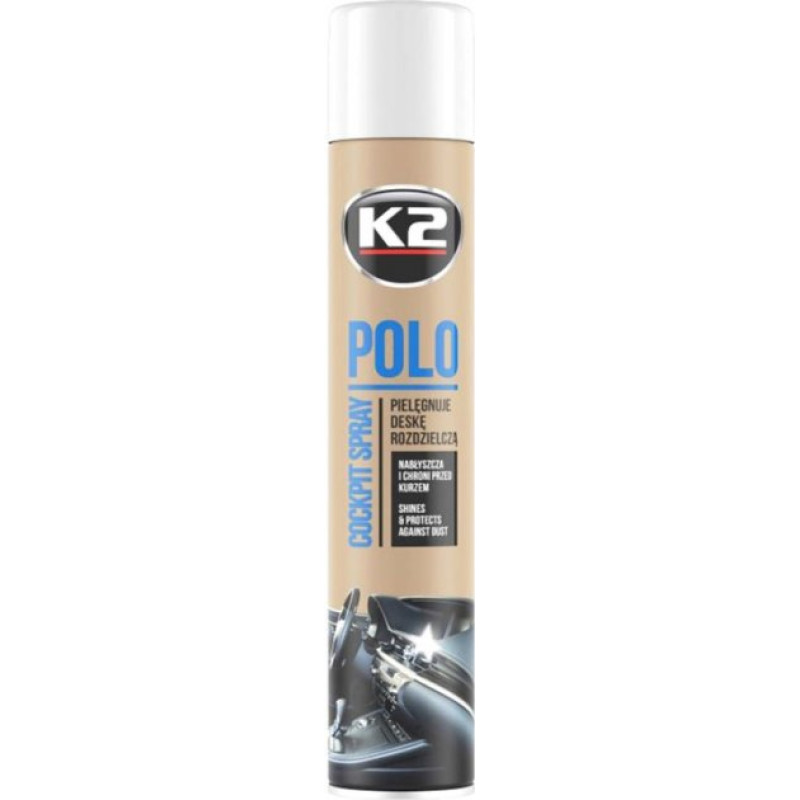 Поліроль торпеди спрей 750ml "K2" Polo Fresh (Свіжість) (12шт/ящ) Поліроль торпеди спрей 750ml "K2" Polo Fresh (Свіжість) (12шт/ящ)