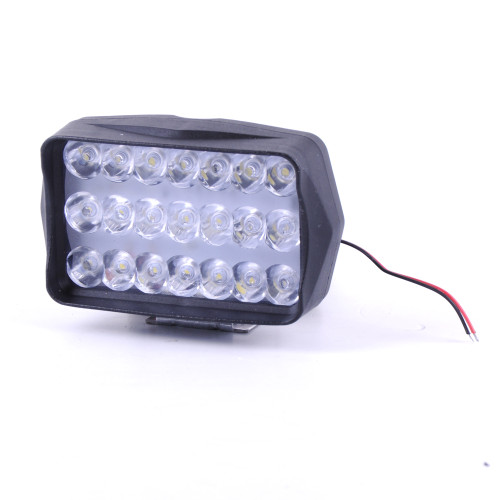 Фара LED Прямокутник 21W (1W*21) 12V 125*70*45mm Дальнє/(1шт) (пластик.) 21BEADS