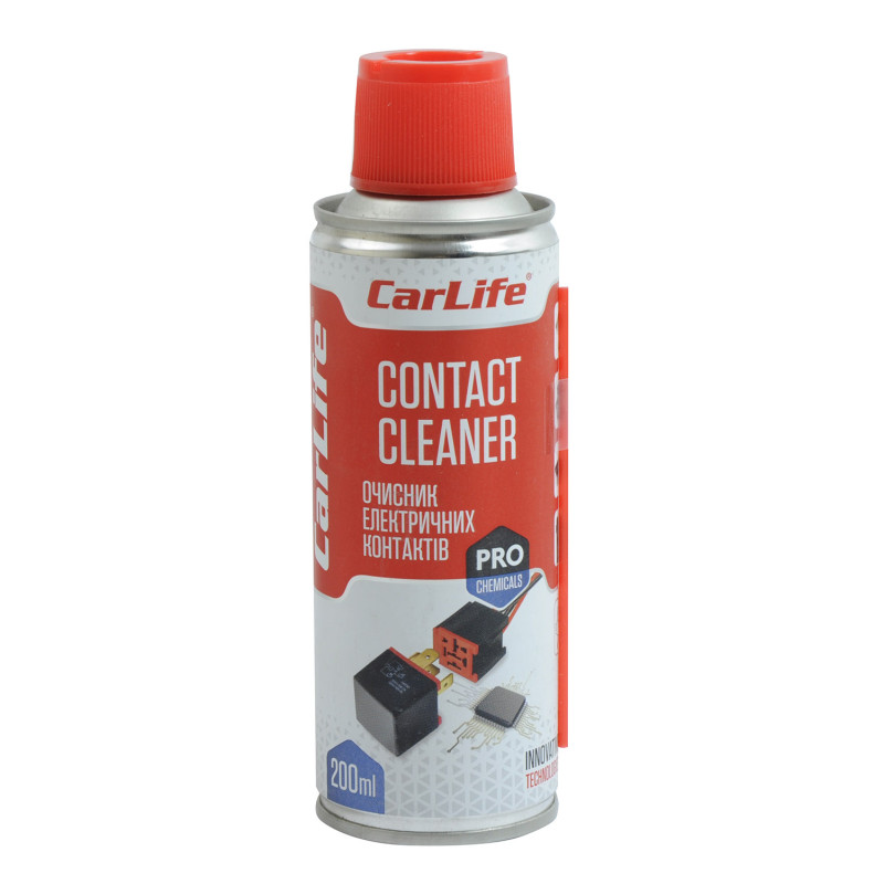 Очищувач електроконтактів спрей 200ml "Carlife" CF204 Очищувач електроконтактів спрей 200ml "Carlife" CF204