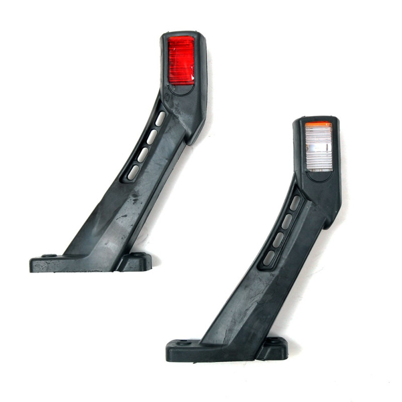 Габарит "ріжки" косий 20см 12/24v червоний+білий+жовтий 3LED (2шт) Габарит "ріжки" косий 20см 12/24v червоний+білий+жовтий 3LED (2шт)