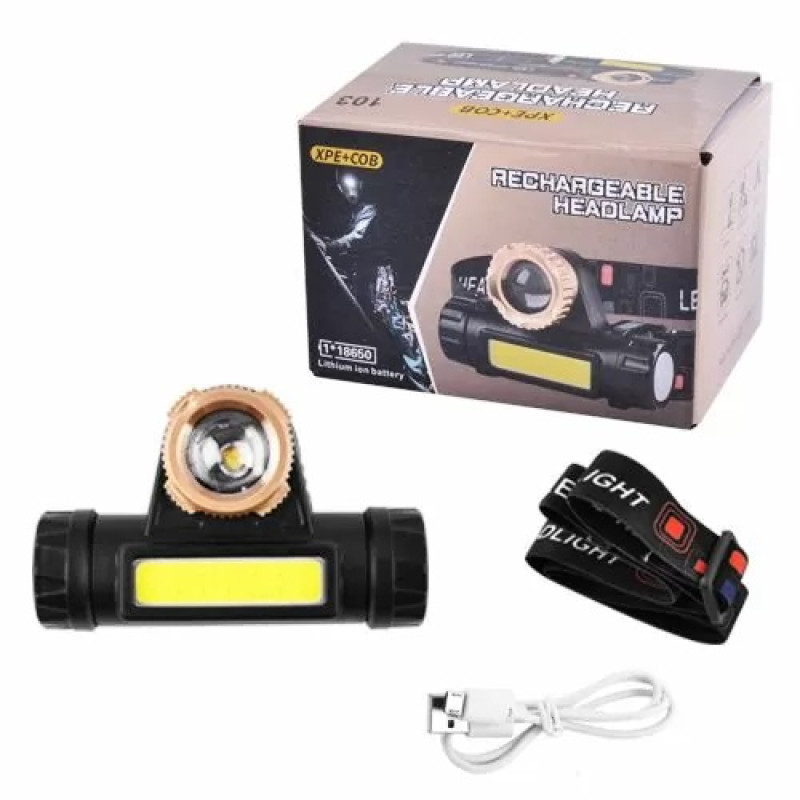 Ліхтарик налобний BL-874-XPE+COB, microUsb роз'єм, магніт Ліхтарик налобний BL-874-XPE+COB, microUsb роз'єм, магніт