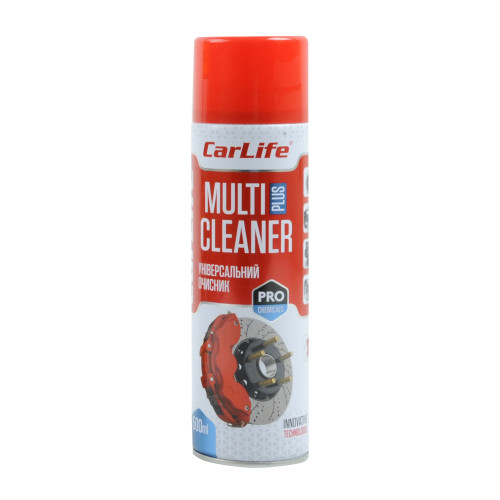 Очищувач гальмівної системи спрей 500ml "Carlife" Multi Plus Cleaner (супорта, диски, бараб, зчіп)