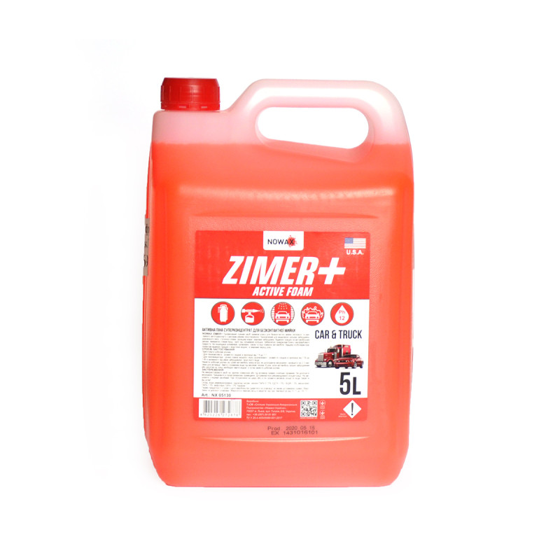 Активна піна  5L "Nowax" NX05130 Zimer+ Active Foam концентрат 1:9 