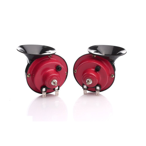 Сигнал 12v равлик 2контактний Ø 85mm 100 720 - червоно-чорна "Elegant" (40шт/ящ)