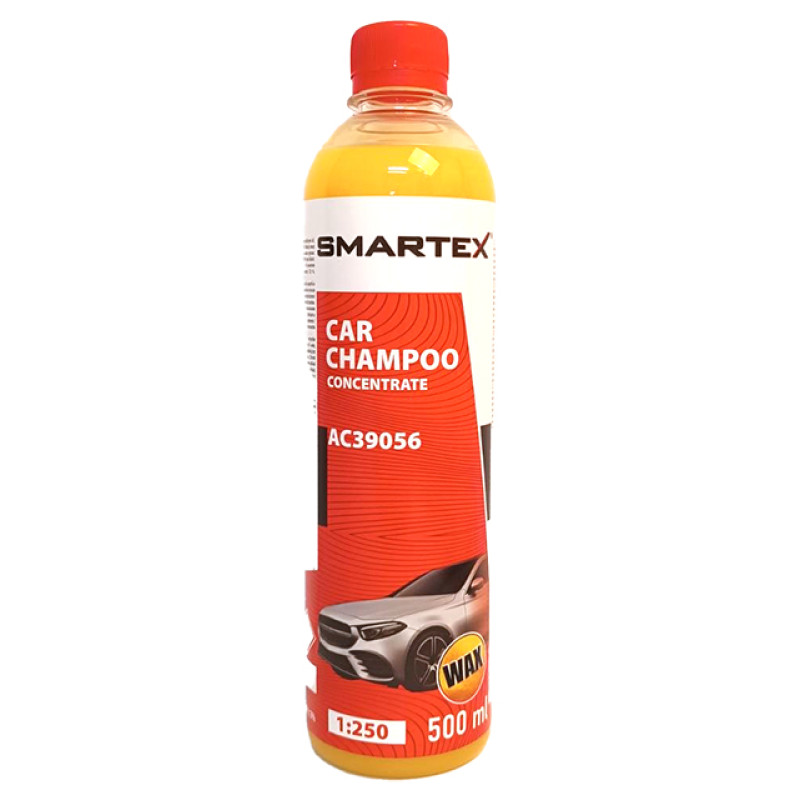 Шампунь  0.5L для ручного миття"SMARTEX" AC39056 з воском концентрат 1:250