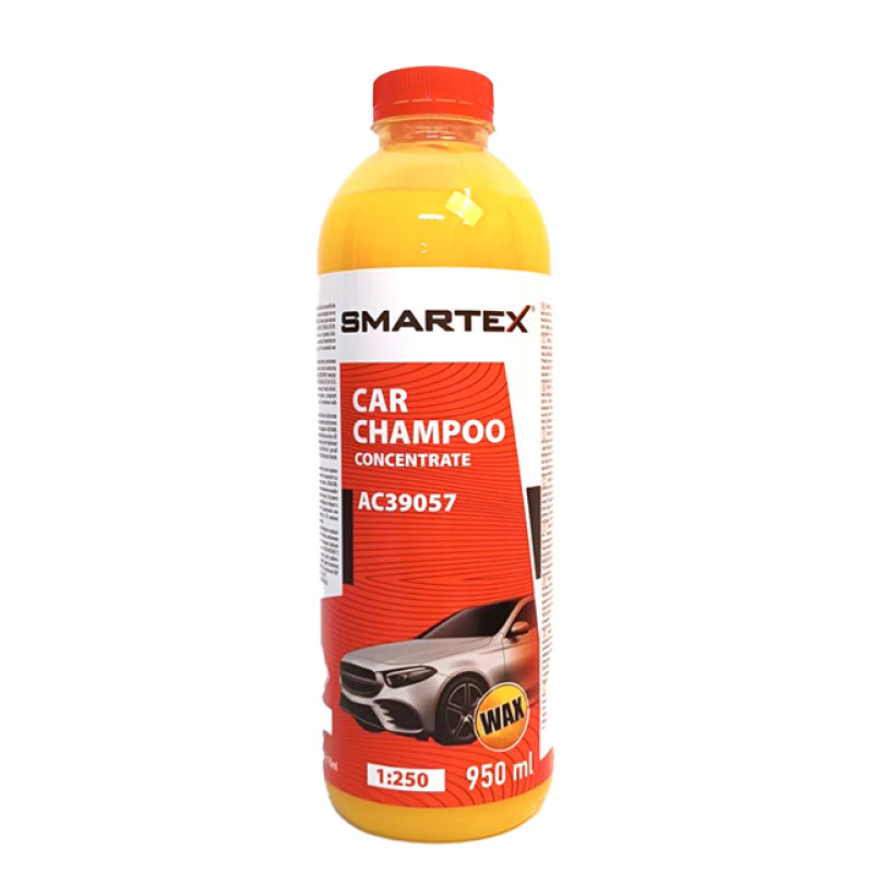Шампунь 1L для ручного миття"SMARTEX" AC39057 з воском концентрат 1:250 Шампунь 1L для ручного миття"SMARTEX" AC39057 з воском концентрат 1:250