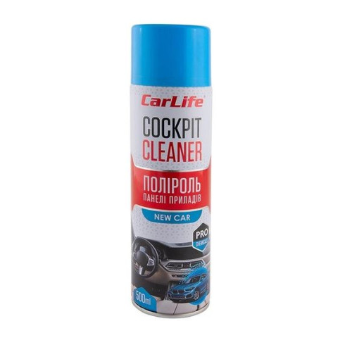 Поліроль торпеди спрей 500ml "Carlife" Cockpit Нова машина CF506 (24шт/уп)