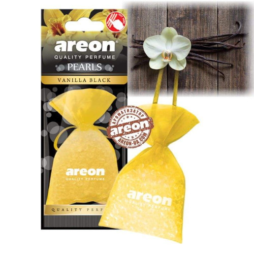 Освіжувач силіконові гранули 25gr - "Areon" - Pearls - Vanilla-Black (Ваніль-Блек)