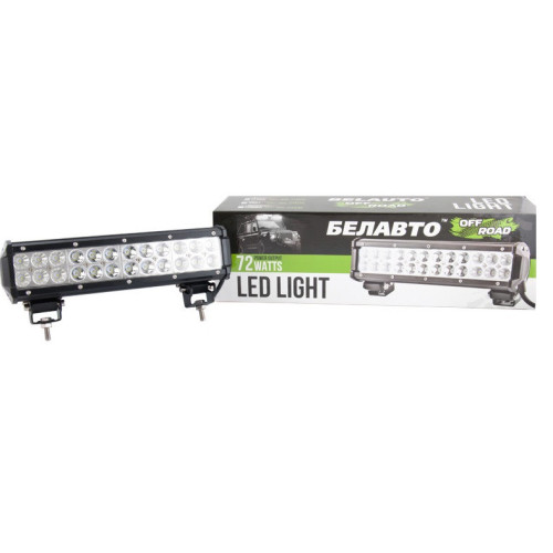 Фара-LED Балка  300*80*65mm 72W (3W*24) 10-30V Дальнє/Spot "BELAUTO" (BOL2403 Spot) (1шт)