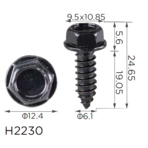 Саморіз H2230 з шайбою FORD (55914-S2, 55914S2, 18824) ( уп. 100 шт.)