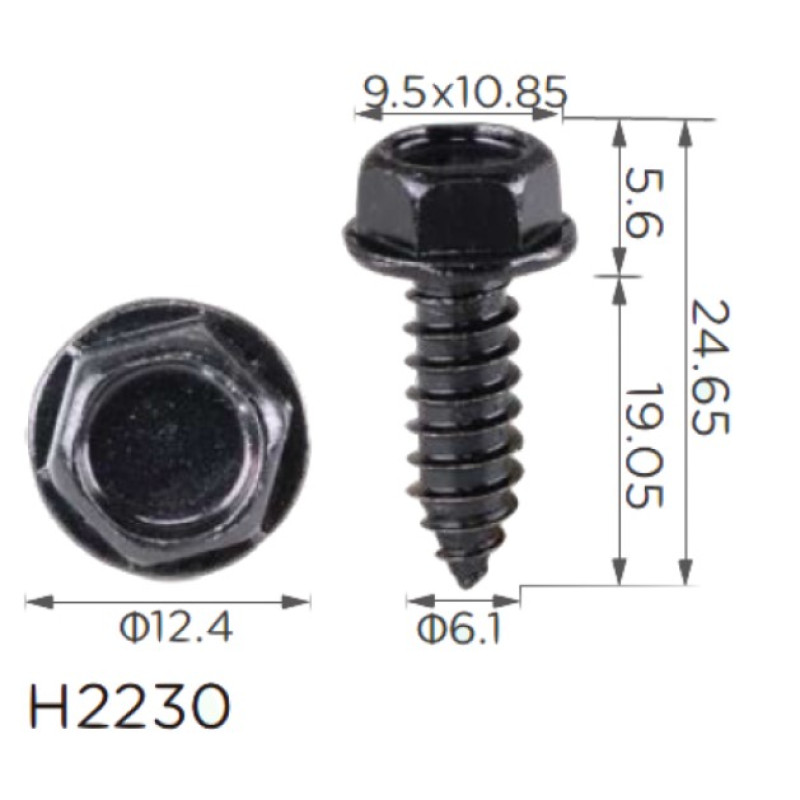 Саморіз H2230 з шайбою FORD (55914-S2, 55914S2, 18824) ( уп. 100 шт.) Саморіз H2230 з шайбою FORD (55914-S2, 55914S2, 18824) ( уп. 100 шт.)