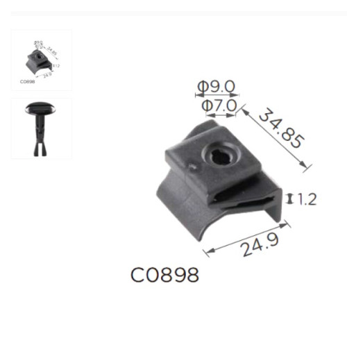 Скоби C0898 підкрилок Lexus Toyota 5387958010 ( уп. 100 шт.)