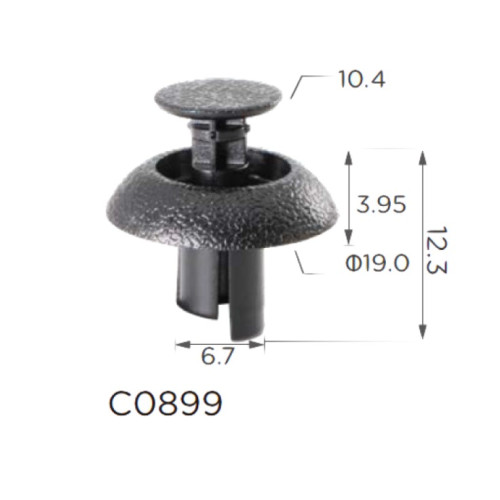 Кліпси C0899 розпірні TOYOTA, LEXUS (9046707211, 90467-07211, 11365) (уп.100шт) Кліпси C0899 розпірні TOYOTA, LEXUS (9046707211, 90467-07211, 11365) (уп.100шт)