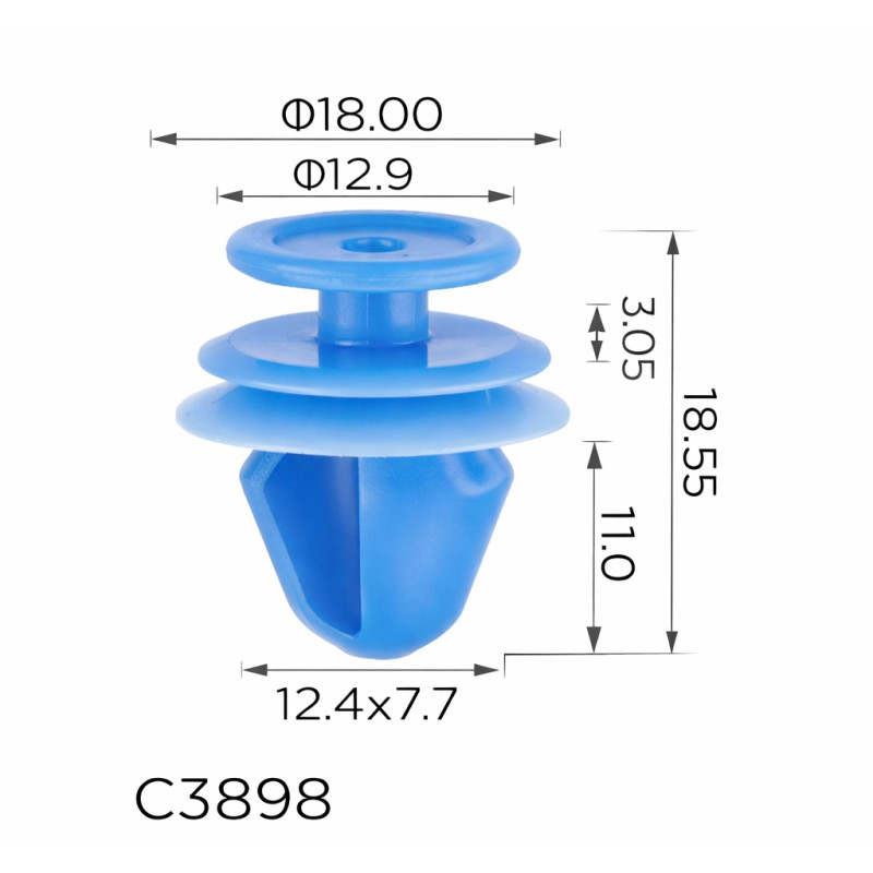 Кліпси C3898 обшивки салону Citroen, Peugeot, Renault, Nissan, 51139804996, 30648141 (уп.100 шт) Кліпси C3898 обшивки салону Citroen, Peugeot, Renault, Nissan, 51139804996, 30648141 (уп.100 шт)