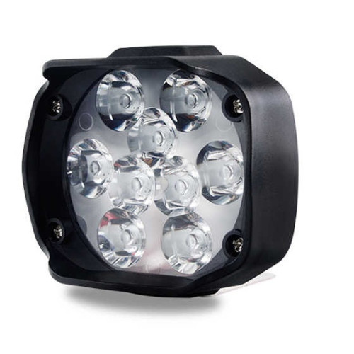 Фара LED Овал-міні 12W (1W*12) 12V 60*75*60mm Дальнє/Spot (1шт) (пластик.корпус) 12 Led