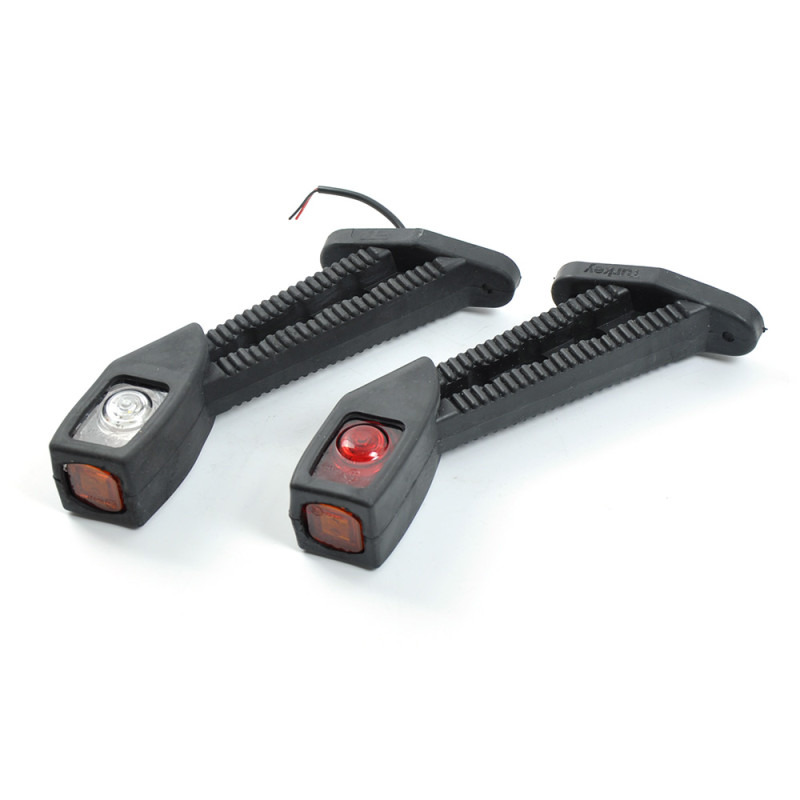 Габарит "ріжки" косий 18см 12/24v червоний+білий+жовтий 1+1+1 LED "Kogel-Krone" EK-142 (2шт)