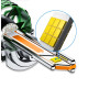 Лампа LED H1 радіатор+кулер 190w/17200lm K22 7055 Chip 6000K/IP68/12-24v(Canbus)+500%