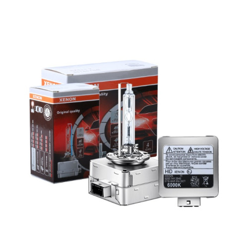 Лампа Ксенон D1S(цоколь метал) 6000K 35W "Super Vision +70%" (2шт)