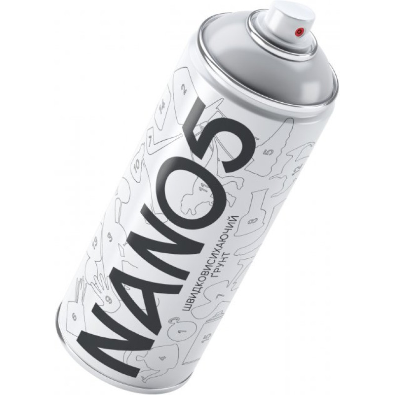 Фарба грунт червоно-коричневий 400ml "Nano5" 86585 (12шт/уп) Фарба грунт червоно-коричневий 400ml "Nano5" 86585 (12шт/уп)