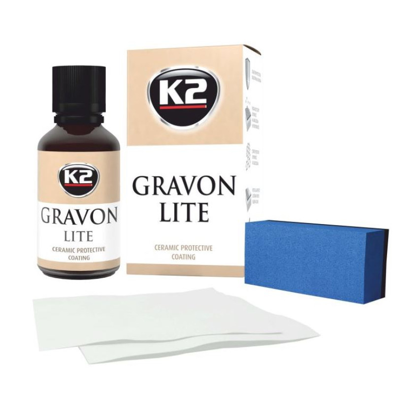 Набір керамічного покриття 30ml "K2" G032 Gravon Lite Set з аплікатором та серветкою Набір керамічного покриття 30ml "K2" G032 Gravon Lite Set з аплікатором та серветкою