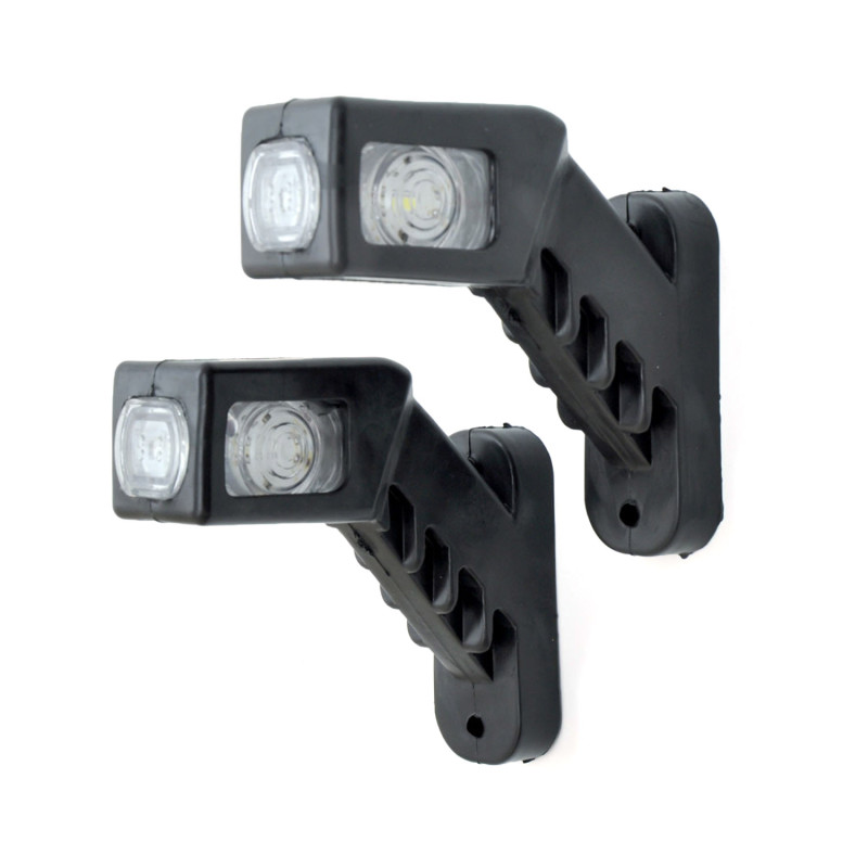 Габарит "ріжки" косий 13см 12/24v червоний+білий+жовтий 1+1+2LED "MRT" Л-081 (2шт) Блістер Габарит "ріжки" косий 13см 12/24v червоний+білий+жовтий 1+1+2LED "MRT" Л-081 (2шт) Блістер
