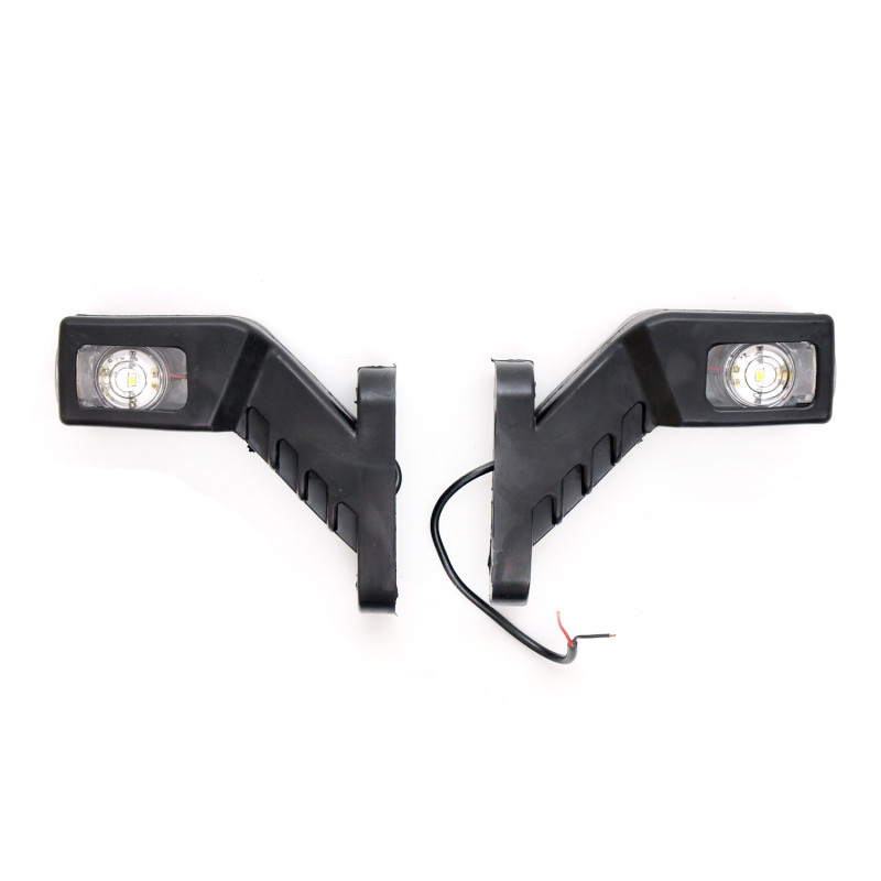 Габарит "ріжки" косий 13см 12/24v червоний+білий+жовтий 1+1+2LED "MRT" Л-081 (2шт) Блістер Габарит "ріжки" косий 13см 12/24v червоний+білий+жовтий 1+1+2LED "MRT" Л-081 (2шт) Блістер