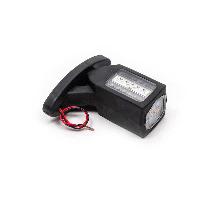 Габарит "ріжки" прямий 10см 12/24v червоний+білий+жовтий 6+6+3LED "Thoc Auto" ТН-600 (2шт) Габарит "ріжки" прямий 10см 12/24v червоний+білий+жовтий 6+6+3LED "Thoc Auto" ТН-600 (2шт)