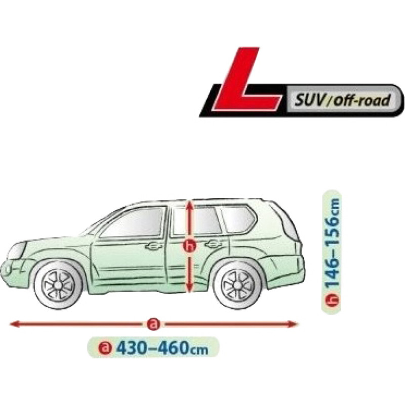 Тент Джип/Мінівен 460х156х148 см (L) Perfect Garage SUV/OFF ROAD "KEGEL"5-4654-249-4030"