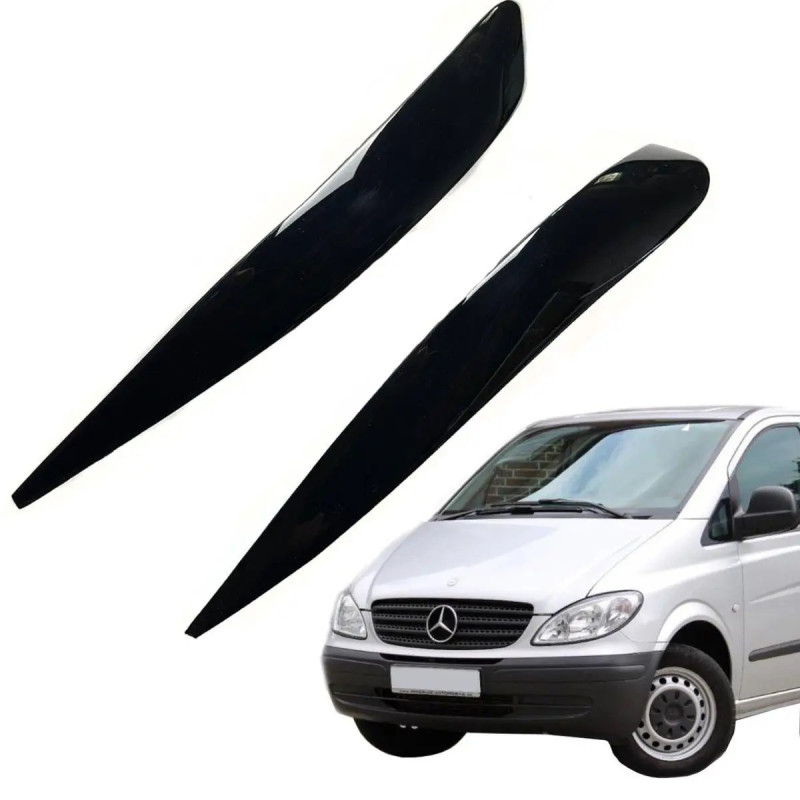 Вії фар Mercedes Vito (W639) 03-10 Декоративні накладки на фари "AV-Tuning" Вії фар Mercedes Vito (W639) 03-10 Декоративні накладки на фари "AV-Tuning"