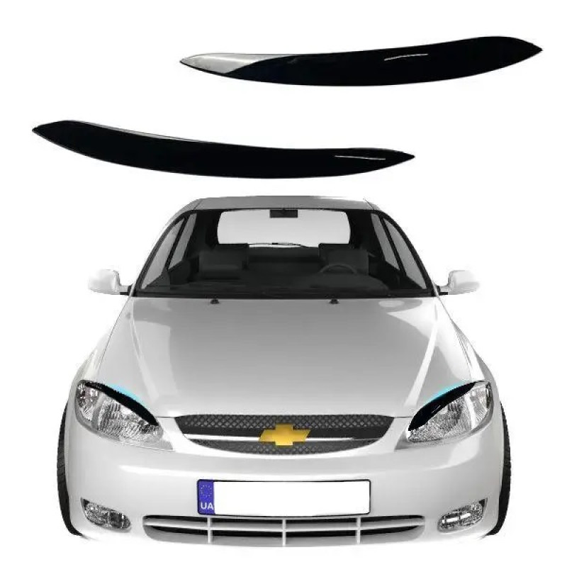 Вії фар Chevrolet Lacetti HTB Декоративні накладки на фари "AV-Tuning" (2шт)