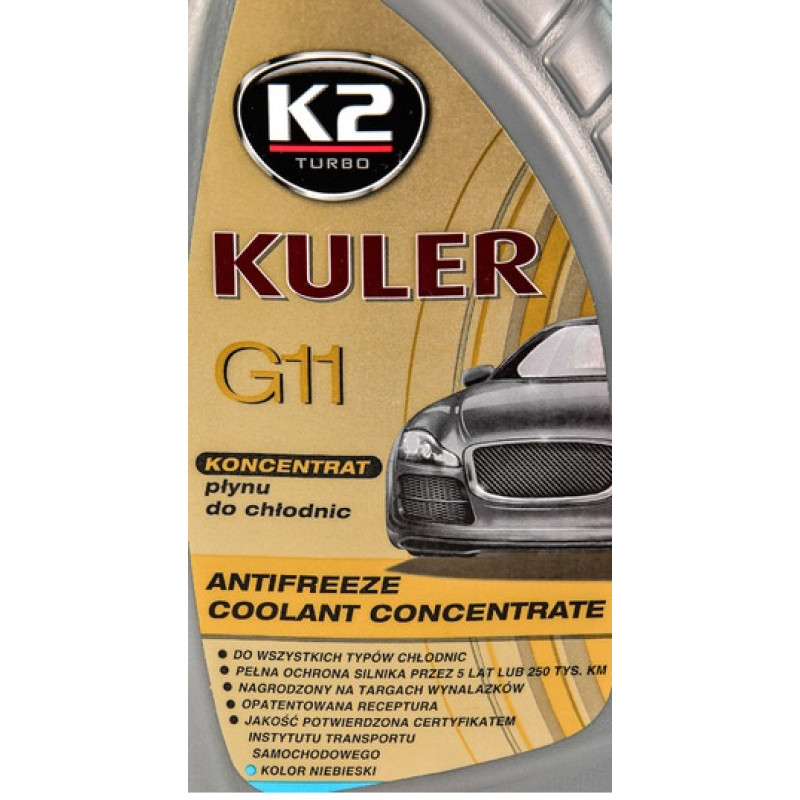 Антифриз (Концентрат -80) 1kg Синій "K2" KULER G11 (12шт/ящ) Антифриз (Концентрат -80) 1kg Синій "K2" KULER G11 (12шт/ящ)