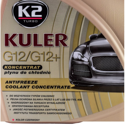Антифриз (Концентрат -80) 5kg Червоний "K2" KULER G12/G12+ (4шт/ящ)