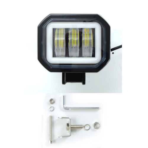 Фара-LED Квадрат 30W (10W*3) 10-30V 95*73*60mm Дальнє світло (V77-30W-S) 1шт 4 058 Білий обід