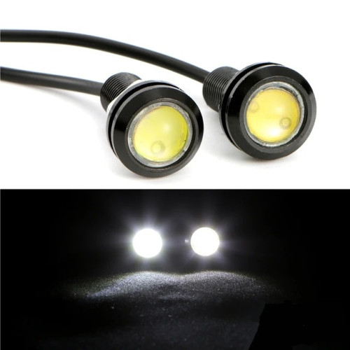 LED вогні "Око орла" 18 мм – супер яскраві DRL, протитуманні та сигнальні (4 шт White)