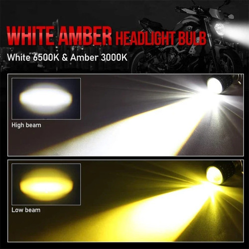Світлодіодна лампа BA20D CSP LED (IP65, 12-96V, 10000lm, White-Yellow)