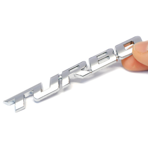Шильдик Turbo 9,7 см Хром