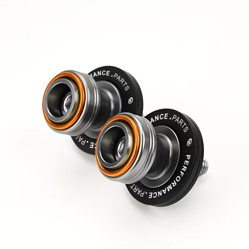 Ролики підката мото M10 (комплект, silver-orange)